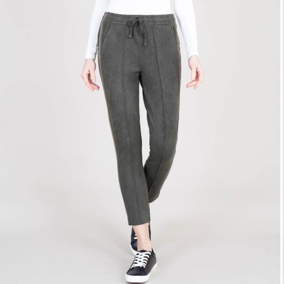 Level 99 Ultra Soft Vegan Suede Jogger Track Pants Size S